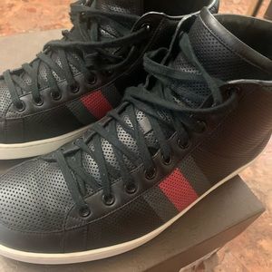 Gucci hightop leather sneakers
